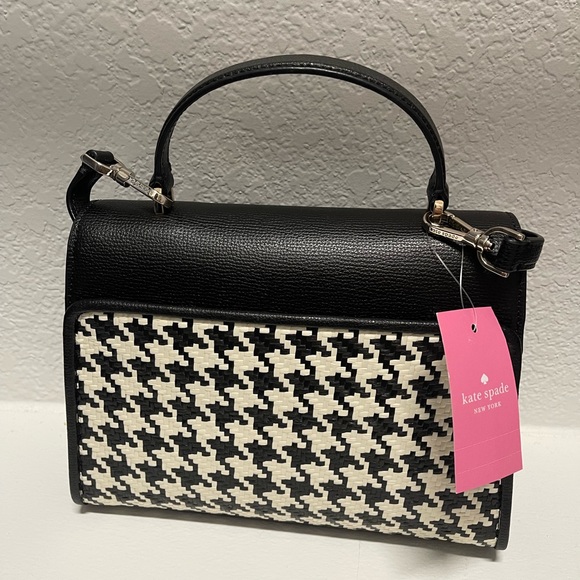 Kate Spade Darcy Woven Houndstooth Satchel ⭐️ - Picture 15 of 16